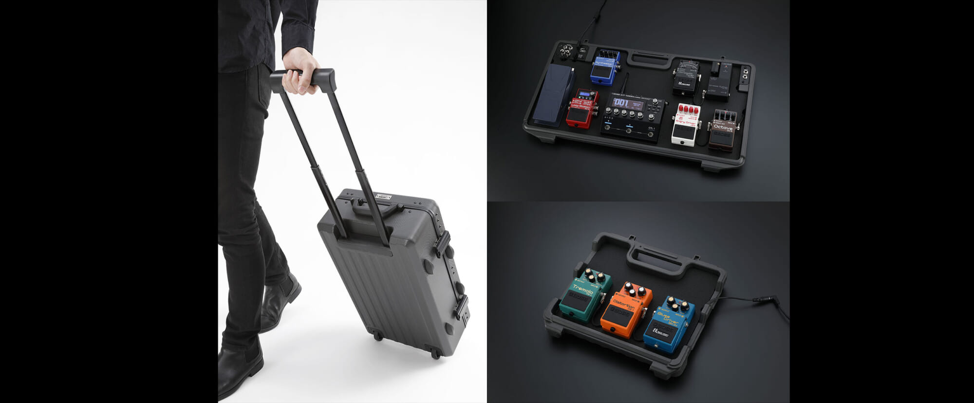 小型からスーツケース型までBOSSの新たなペダルボード3タイプ