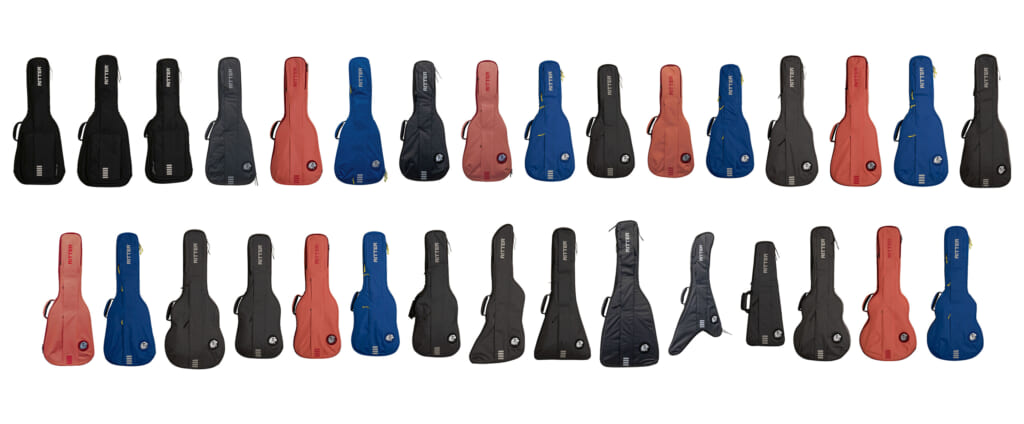 RITTERよりギター・バッグ17モデルが登場変形ギター用も含む豊富なラインナップ