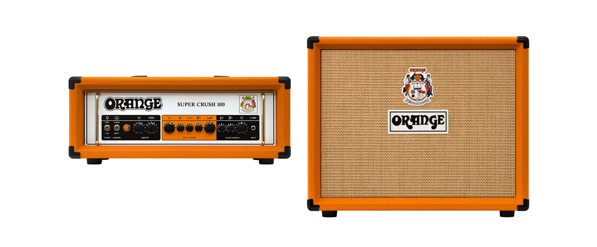 Orangeよりギター・アンプ“SUPER CRUSH 100”のヘッドとコンボが登場