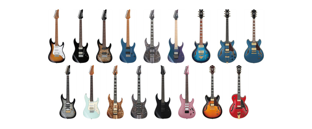 アイバニーズの2022年春の新製品　エレクトリック・ギター全17機種を紹介