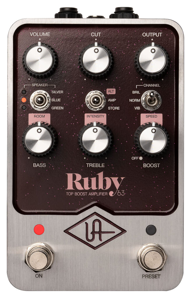 UAFX Ruby/63 Amplifier（フロント・パネル）