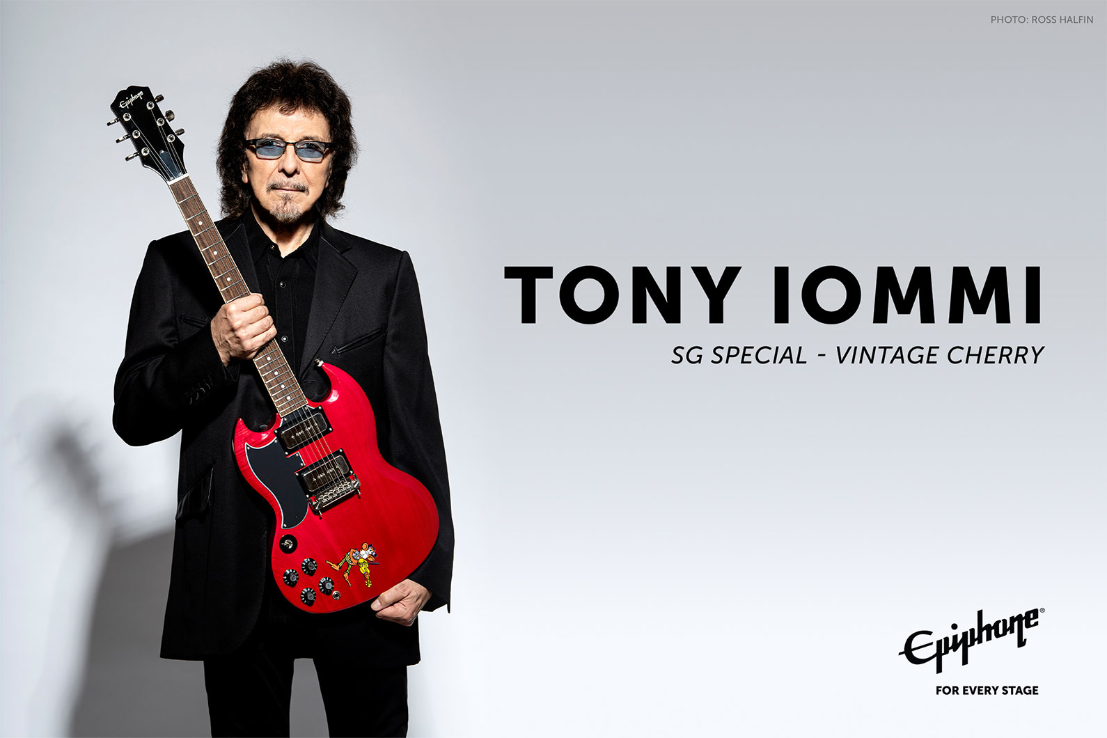 トニー・アイオミの最新シグネチャー・ギターがエピフォンより登場　レフティ・モデルも同時発売