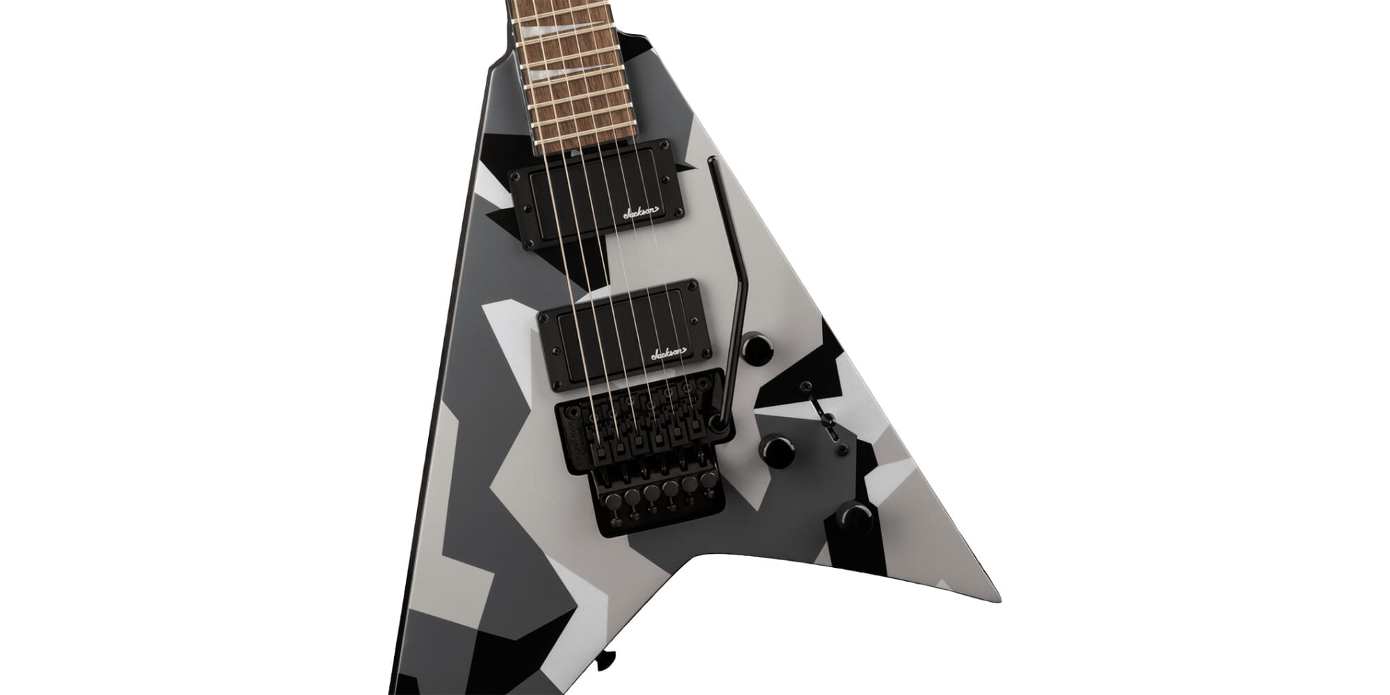 ジャクソンXシリーズのローズ・モデルに新たな迷彩柄のギターが仲間入り