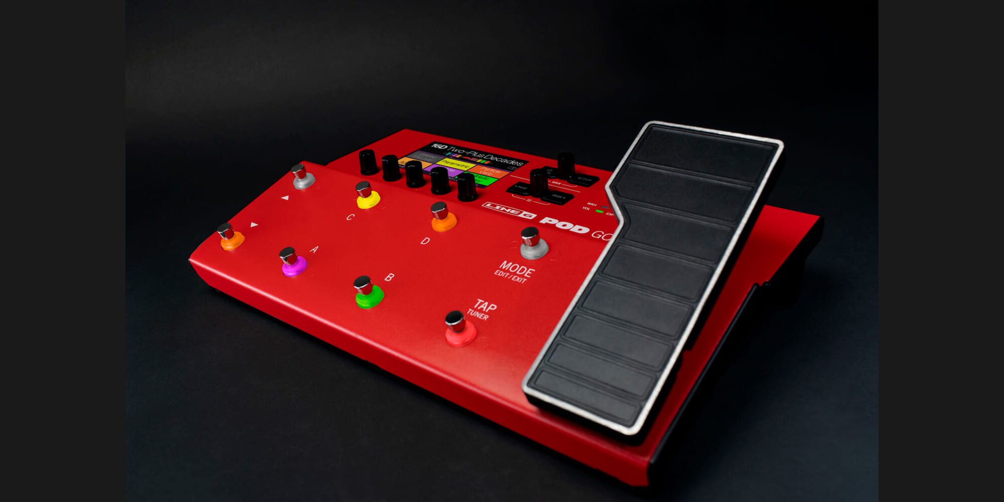 Line 6、特別仕様の赤い筐体を持つ限定モデル“POD Go Limited Edition 