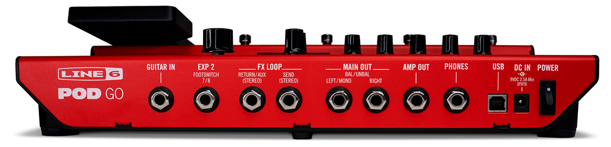 Line 6、特別仕様の赤い筐体を持つ限定モデル“POD Go Limited Edition