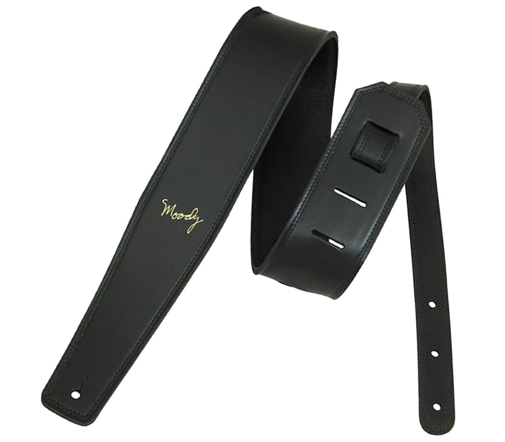 Moody Straps／2.5" Leather Backed Guitar Strap