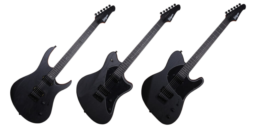 バラゲール・ギターズより、ブラック・カラーで統一された限定モデル3機種が発売