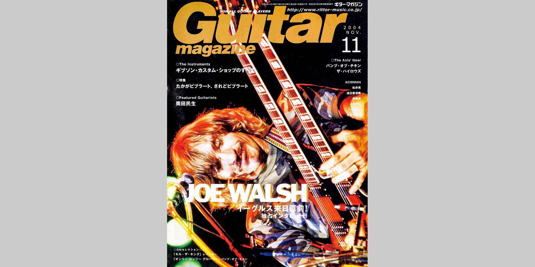 ギター・マガジン2004年11月号　表紙：ジョー・ウォルシュ