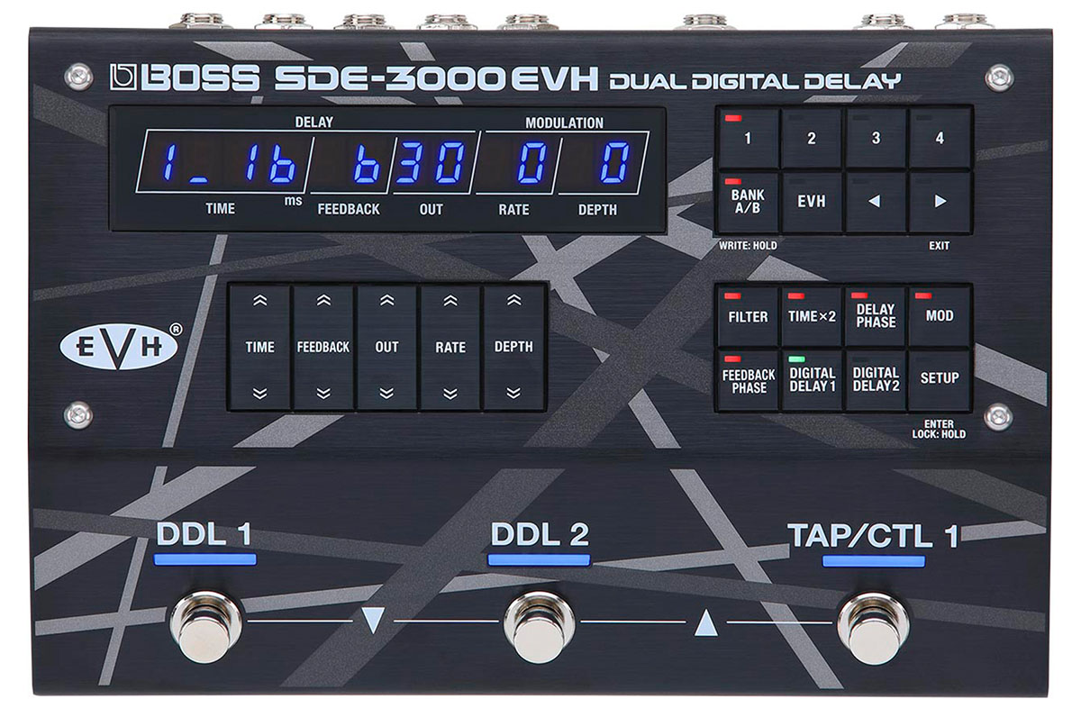 名機SDE-3000を完全再現したBOSSのデジタル・ディレイが発売 エディ