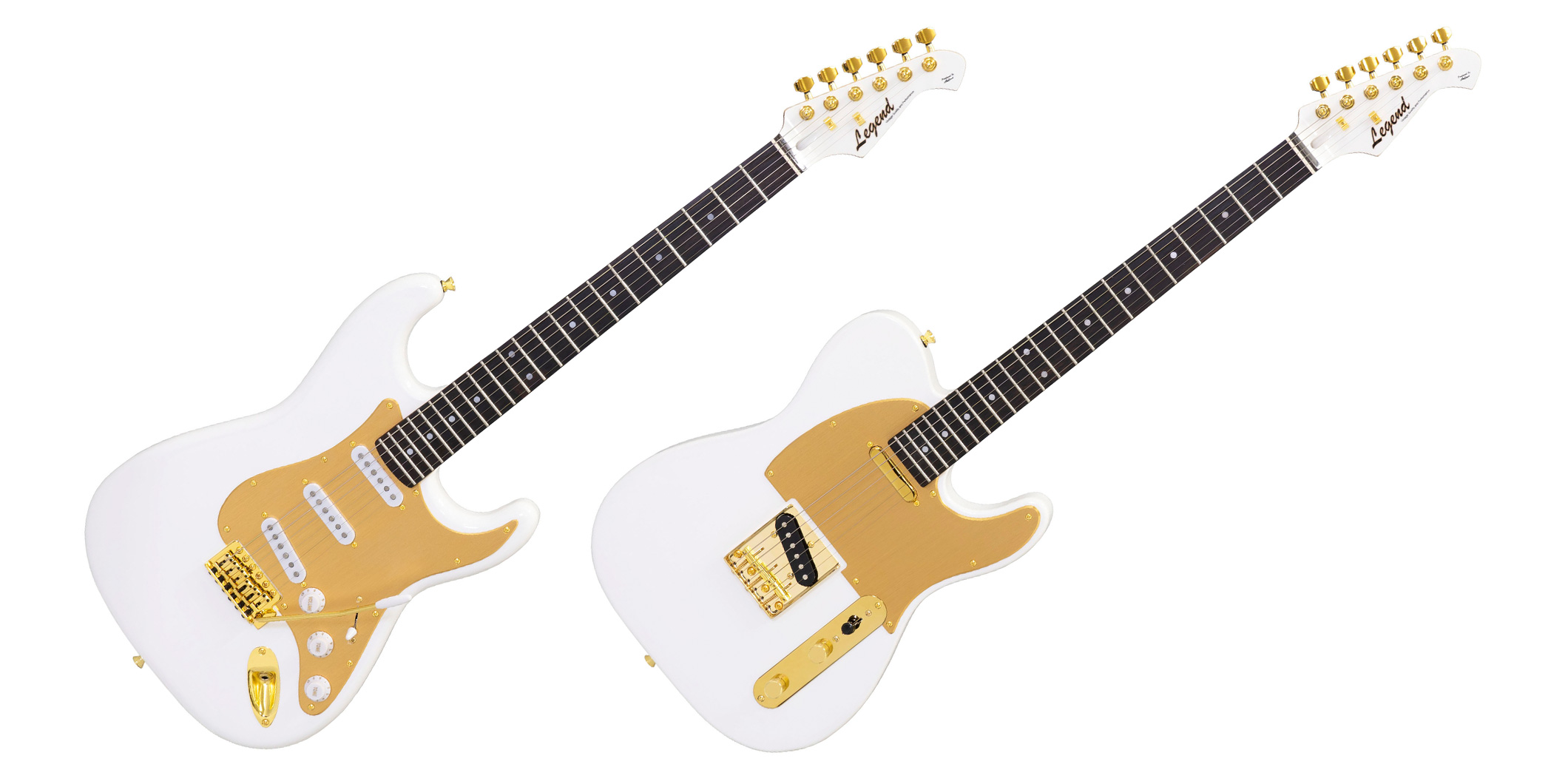 Aria Pro IIより、アノダイズド・ピックガードとゴールド・パーツを採用した数量限定のエレクトリック・ギターが2機種登場