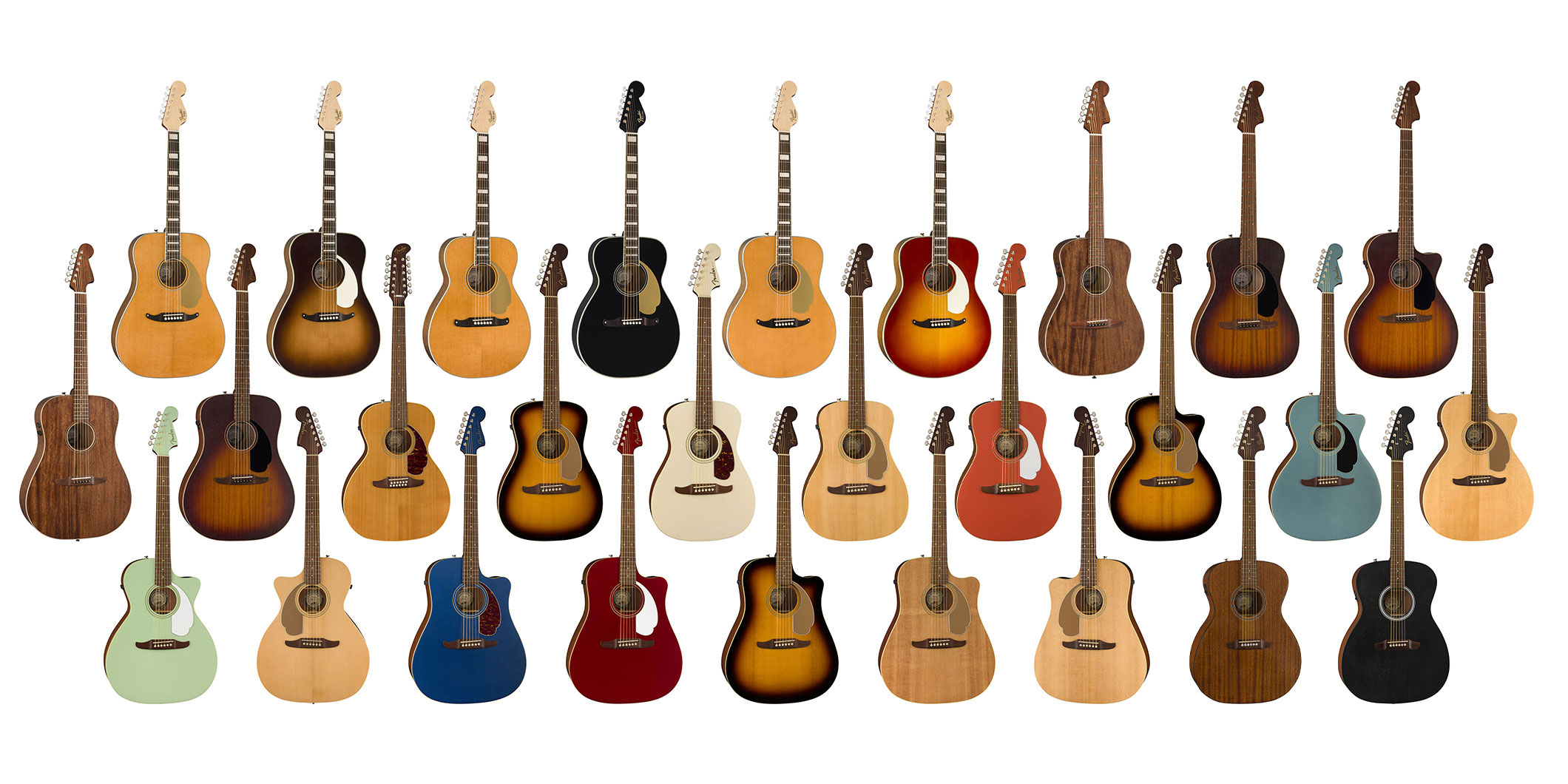 フェンダーのアコースティック・ギター“California Series”の新製品11モデルが発売