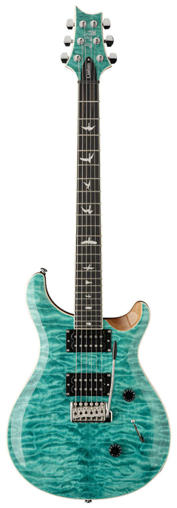 PRS SE CUSTOM 24 QUILT PACKAGE Turquoise（正面）