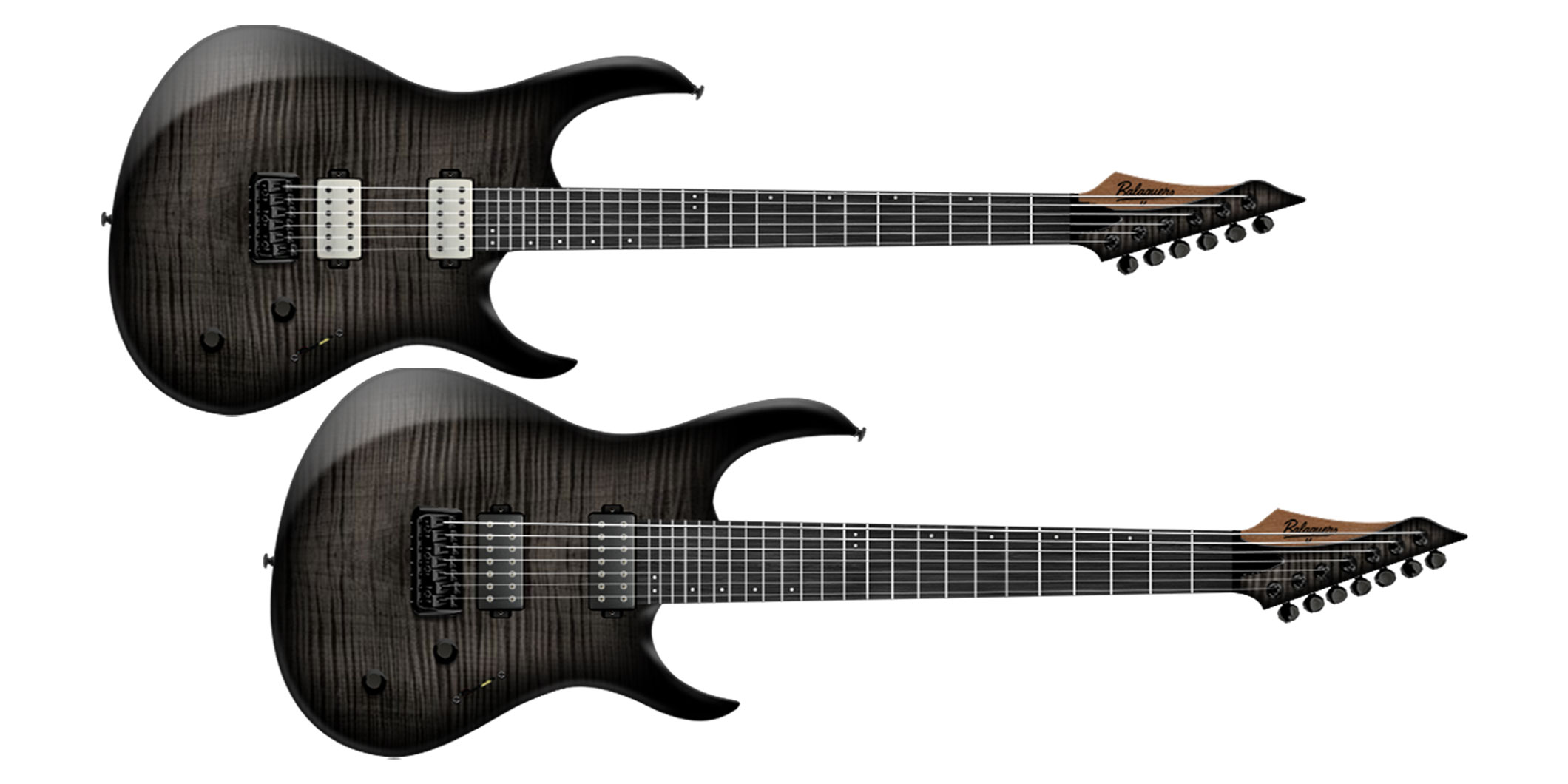 バラゲール・ギターズのDiablo Standardモデルに、新たな仕様を持つ6弦と7弦のギターが追加