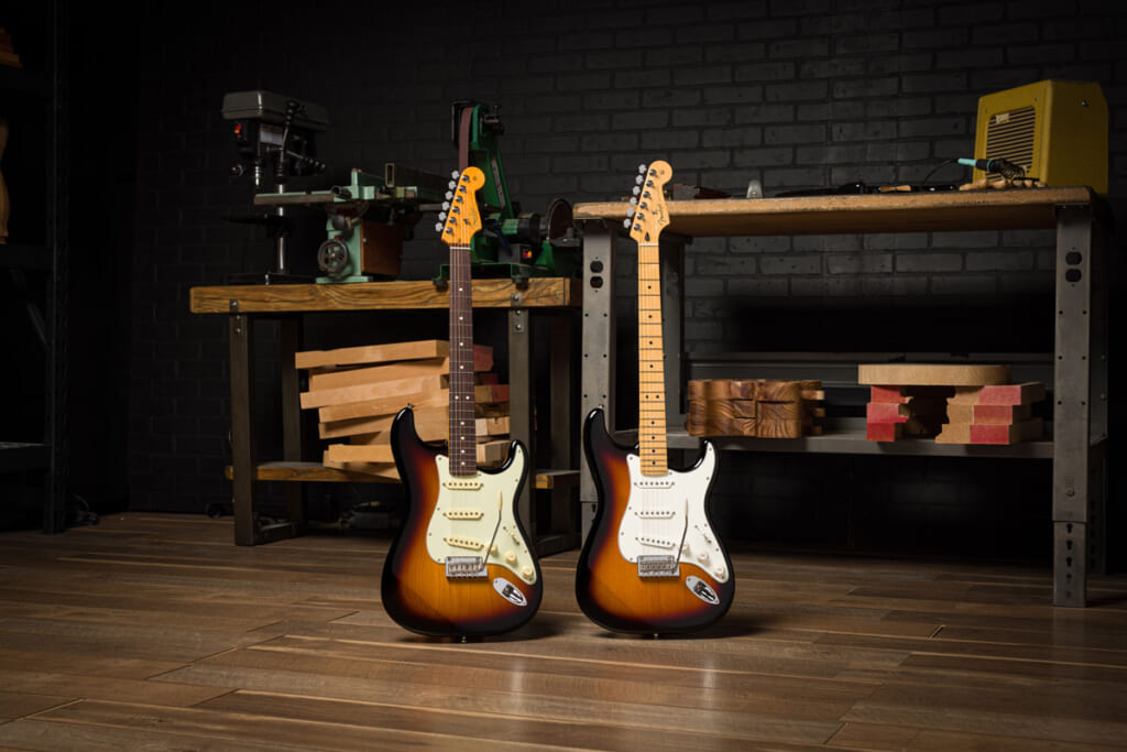 American Professional II StratocasterとPlayer Stratocaster