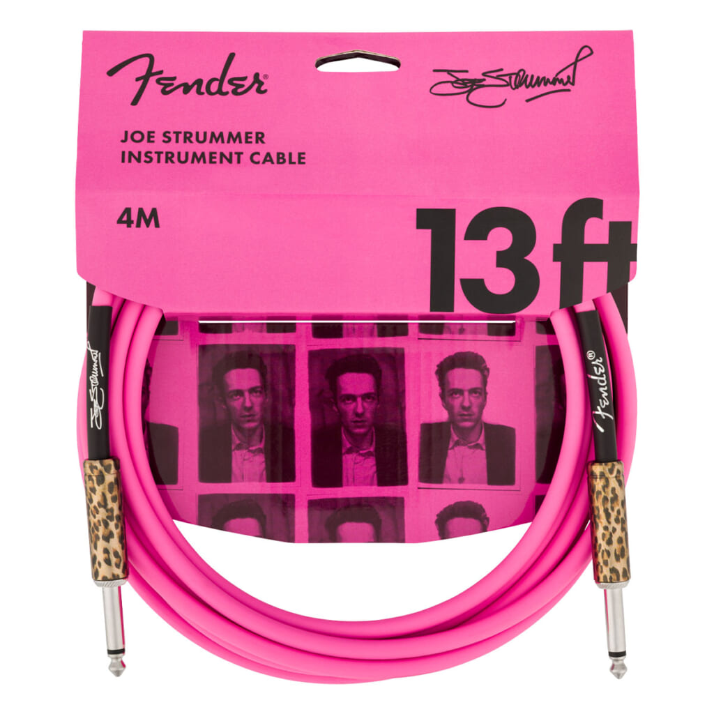 Fender／Joe Strummer 13’ Instrument Cable, Pink Leopard