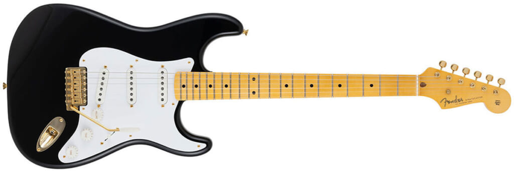 Fender Flagship Tokyo Exclusive 1954 Stratocaster Time Capsule Package, 1-Piece Maple Neck, with Gold Hardware, Black