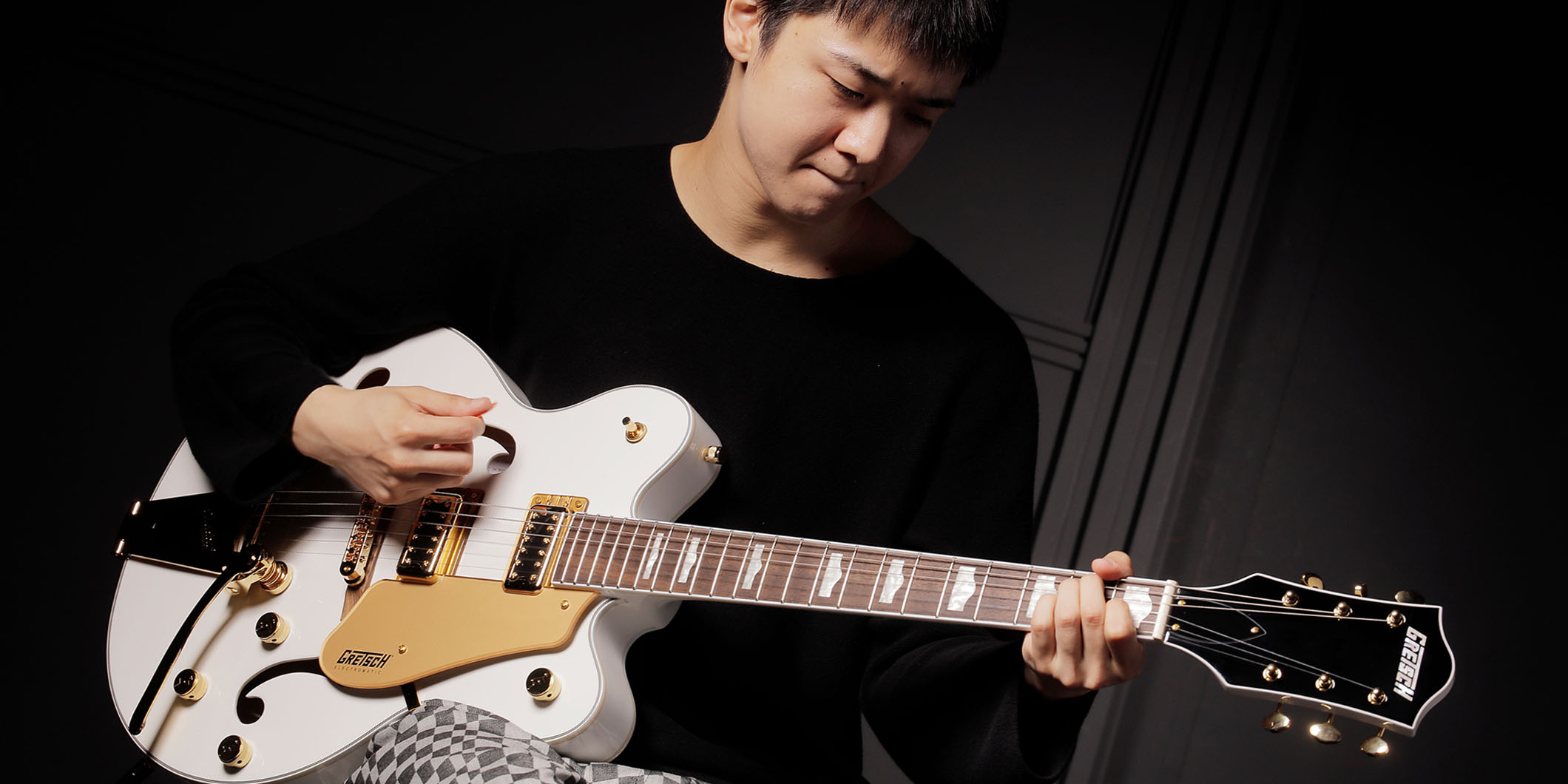 畑山悠月（KALMA）がグレッチを弾き比べ！　試奏モデル：G5422TG Electromatic Classic Hollow Body Double-Cut with Bigsby