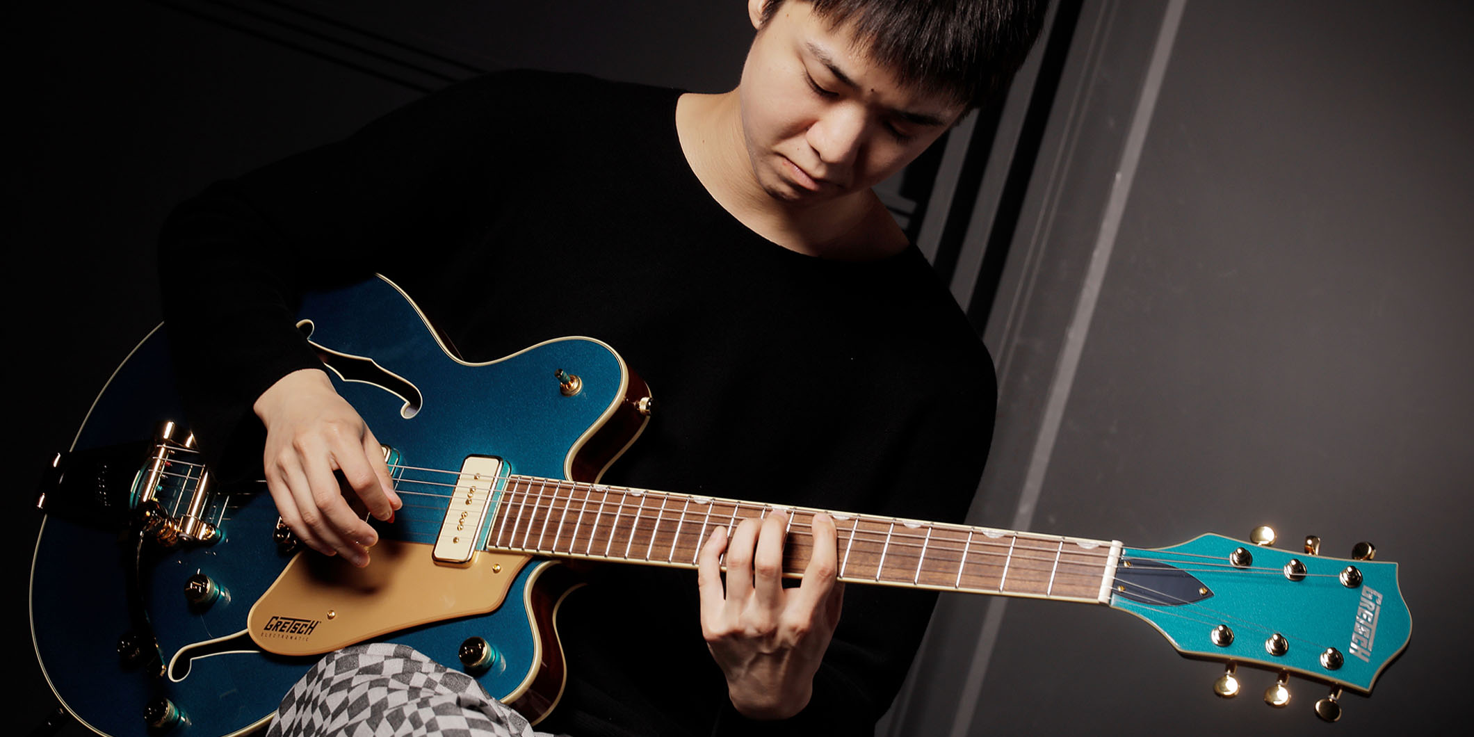 畑山悠月（KALMA）がグレッチを弾き比べ！　試奏モデル：Electromatic Pristine LTD Center Block Double-Cut with Bigsby