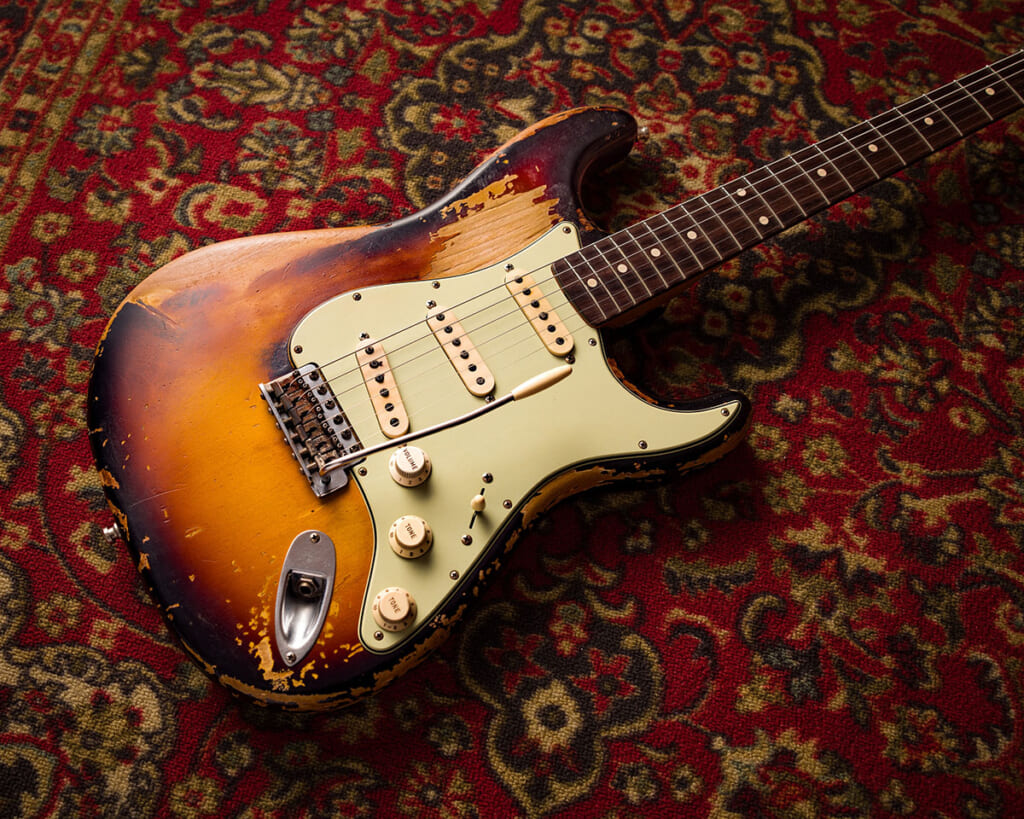 Limited Edition Masterbuilt John Frusciante Stratocasterのレリック加工