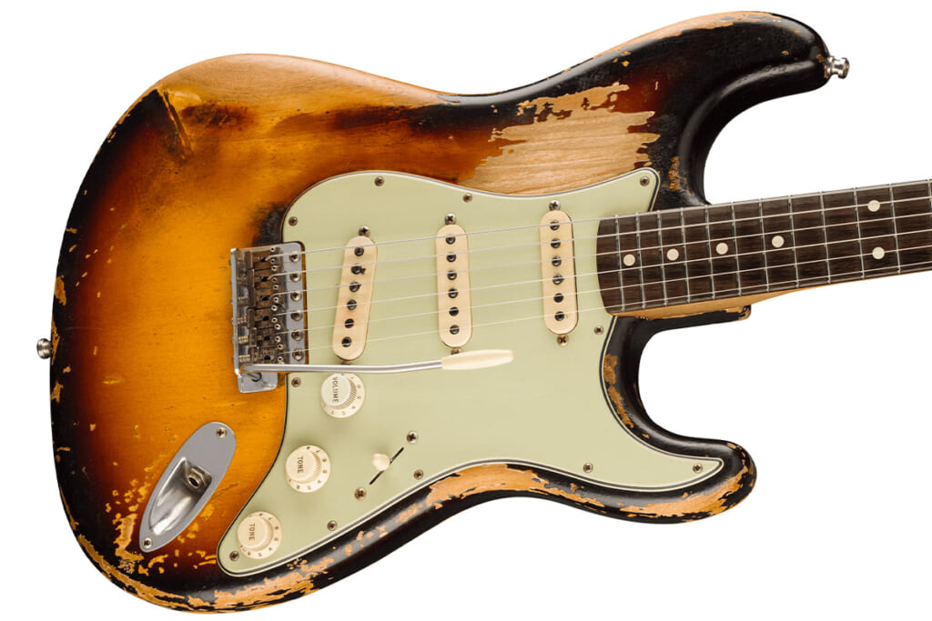 Limited Edition Masterbuilt John Frusciante Stratocasterのボディ