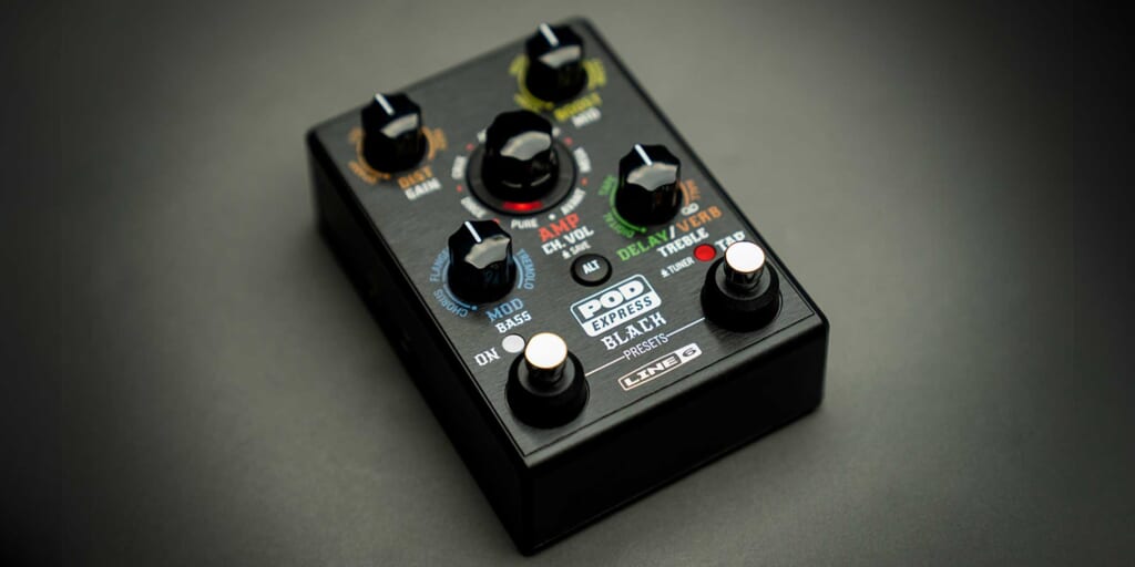 Line 6、ハイゲイン・サウンド向けのコンパクトなギター・プロセッサー“POD Express Black”を発売。