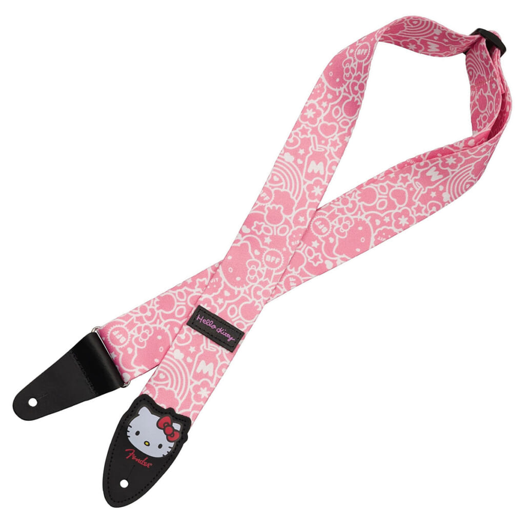 Fender／Fender x Hello Kitty Pink Poly Strap