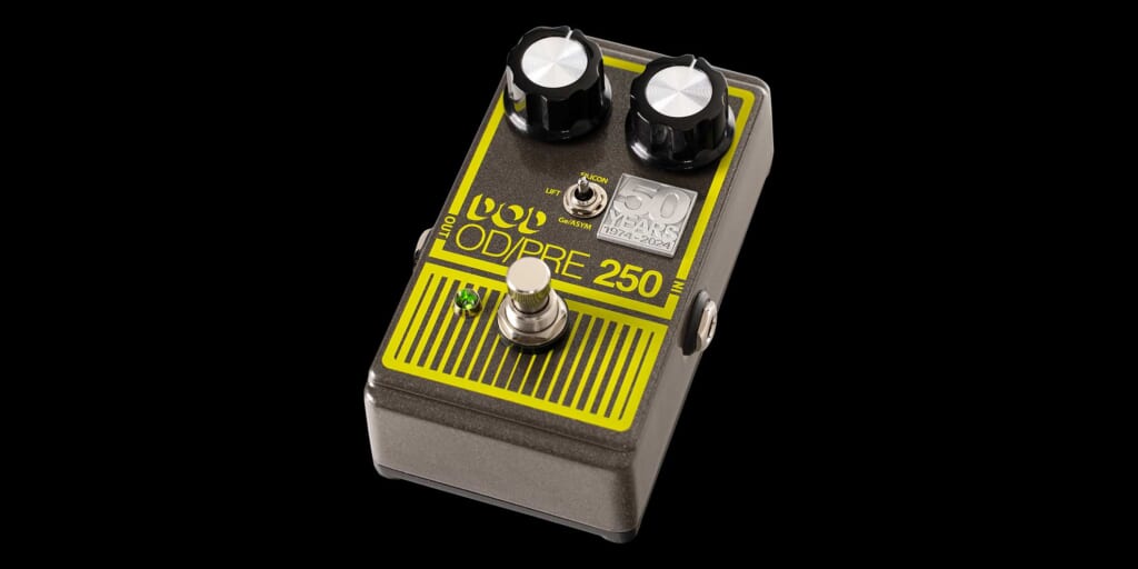 DODより、名機“Overdrive Preamp 250”誕生50周年記念モデル“Overdrive Preamp 250 50th Anniversary”が登場