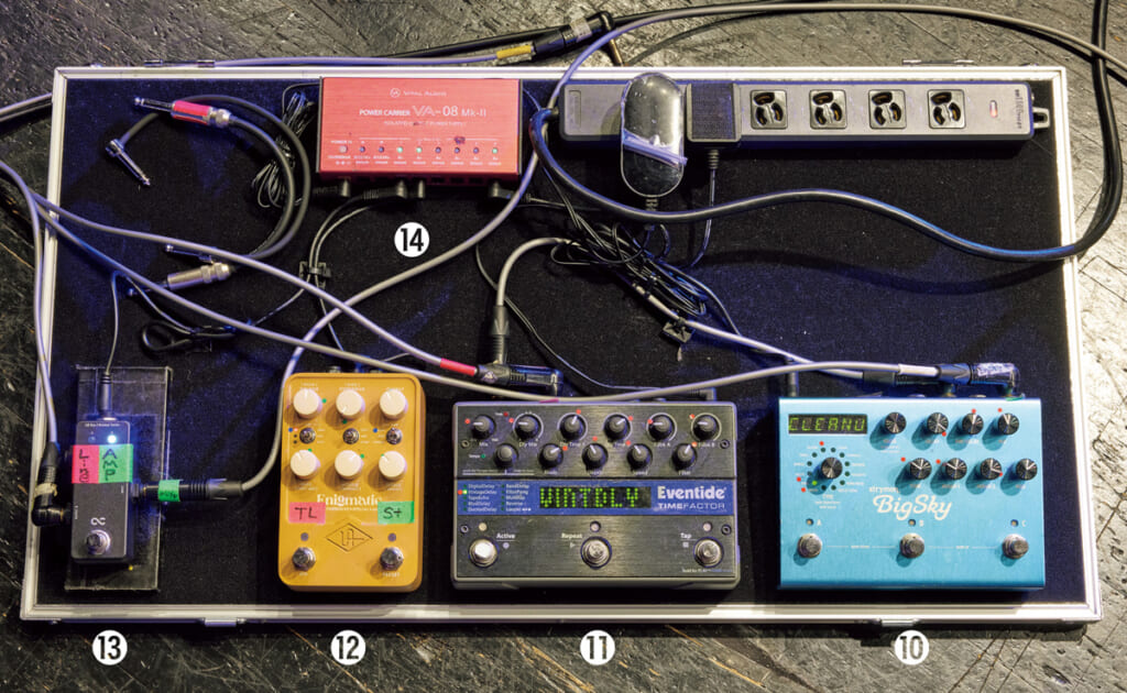 左側のペダルボード