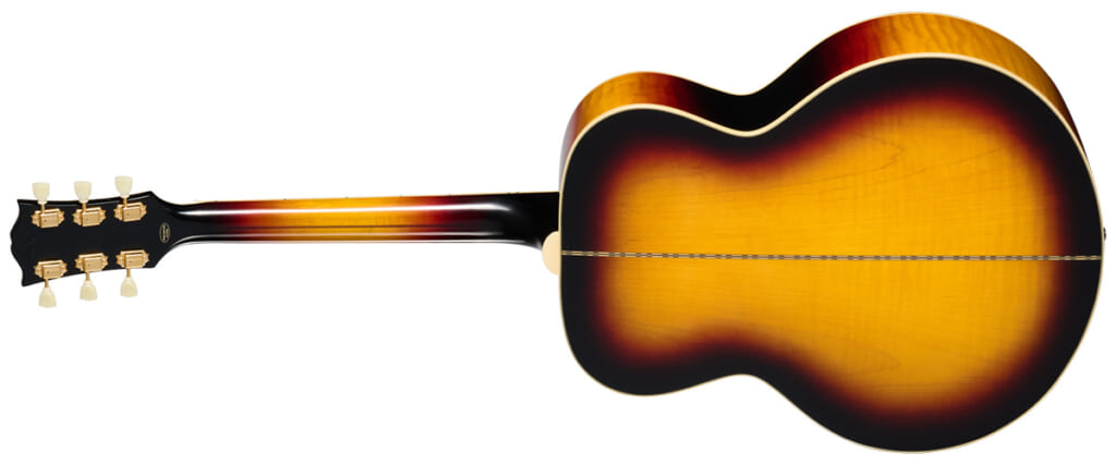 Epiphone 1957 SJ-200 Reissue Vintage Sunburst（背面）