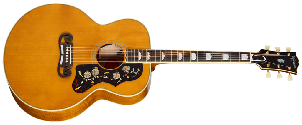 Epiphone 1957 SJ-200 Reissue Antique Natural（前面）