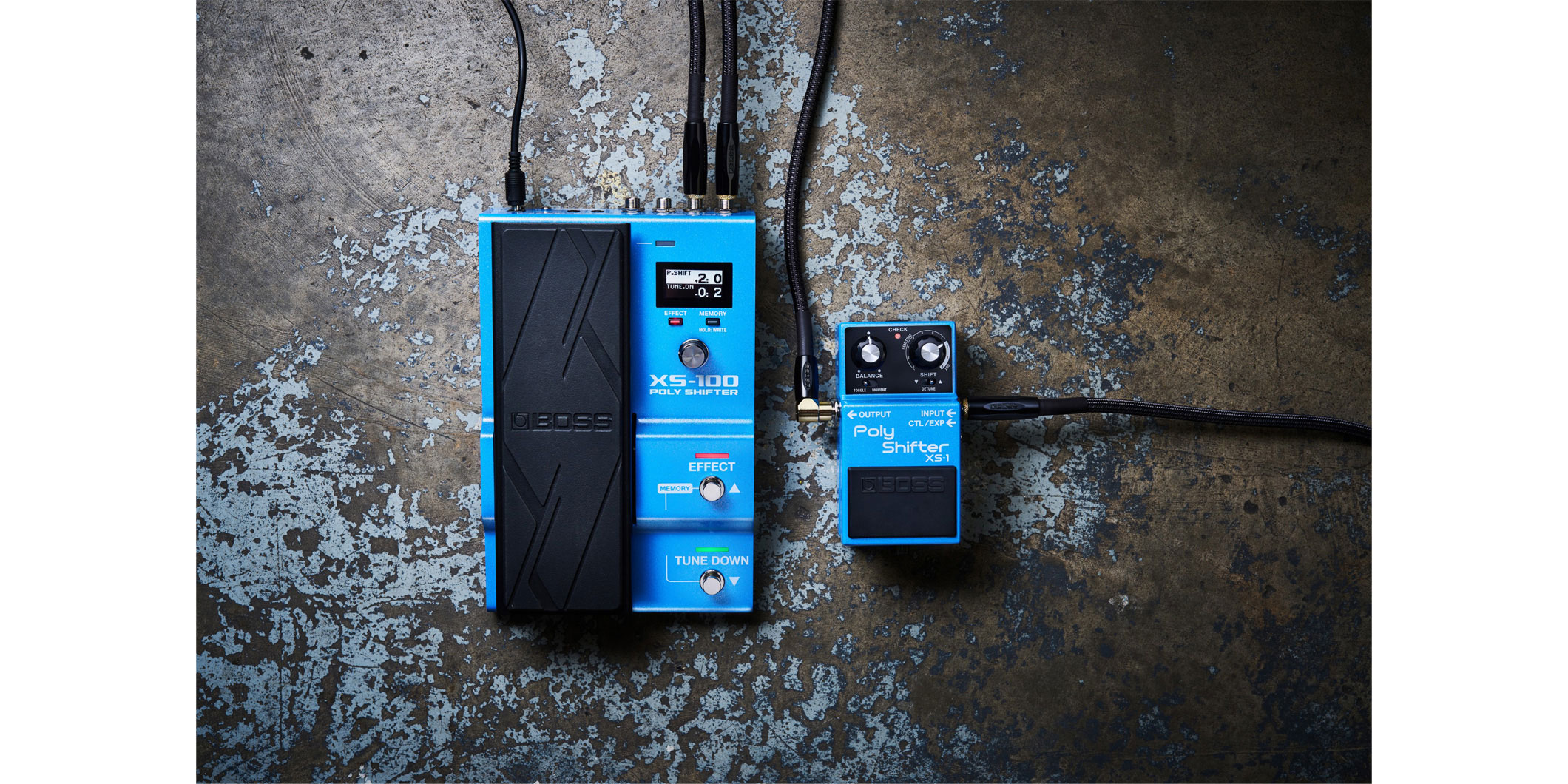 BOSSより、従来のピッチ・シフターの常識を覆すエフェクター“XS-1”と“XS-100″が登場