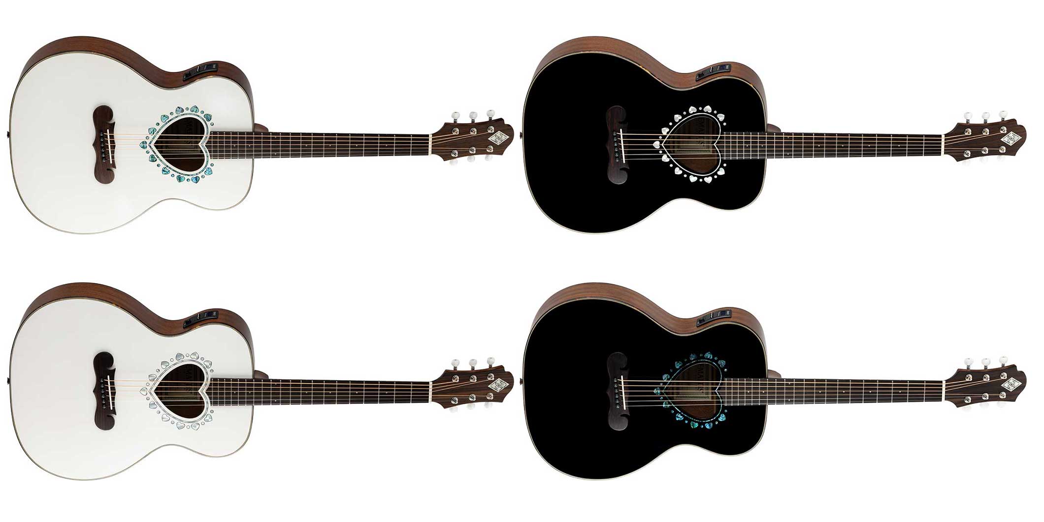 Zemaitisが、エレアコ“CAF-90H”の新色“グロス・ホワイト”と“グロス・ブラック”を発売