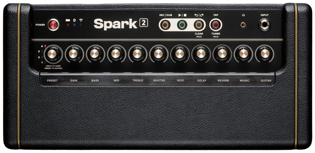 Spark 2のトップ・パネル