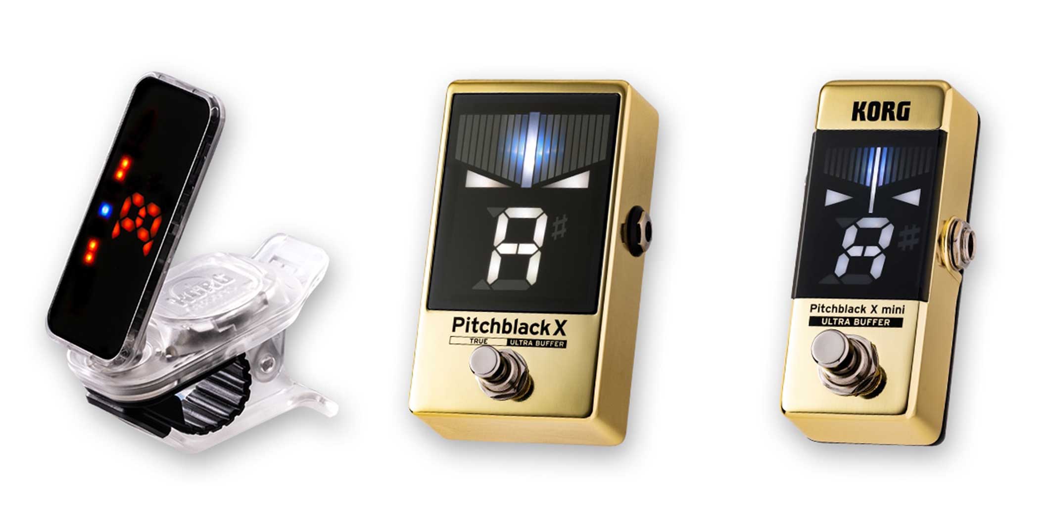 KORGが、三木楽器の創業200周年を記念した数量限定のチューナー3種を発売