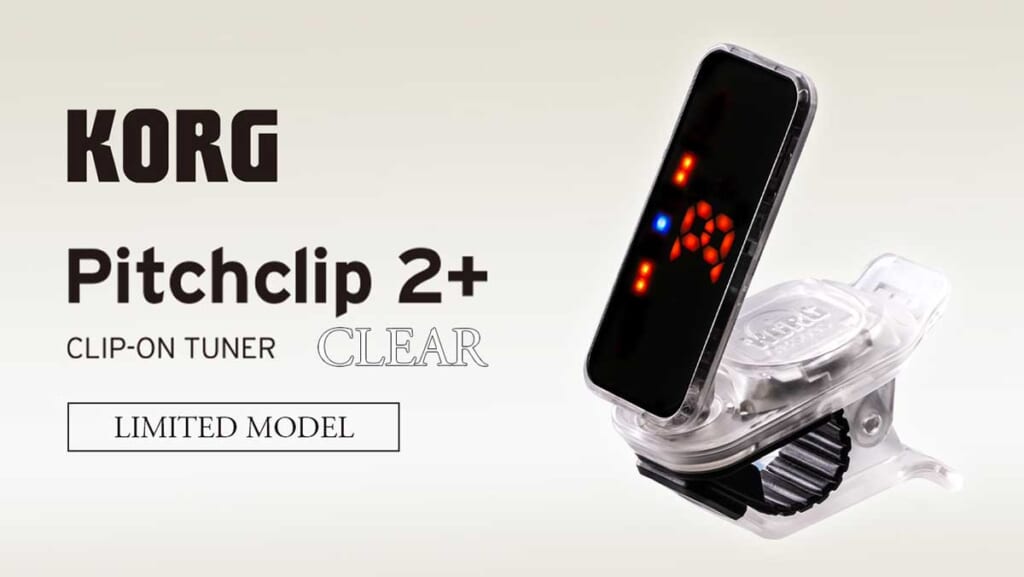 三木楽器 創業200周年記念 / KORG Pitchclip2+ Clear（PC-2+CLR）