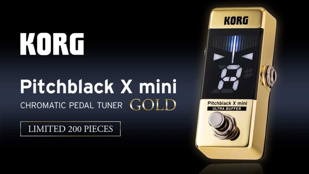 三木楽器 創業200周年記念 / KORG Pitchblack X mini GOLD （PB-X-MINI MG）