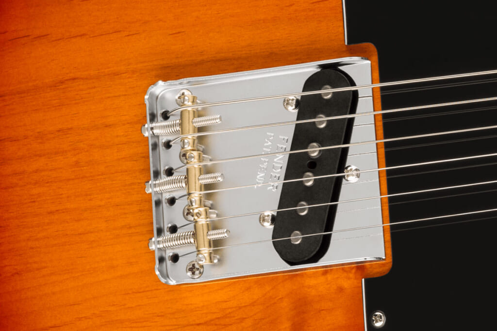 3-Saddle Vintage-Style Strings-Through-Body Tele with Slotted Brass Barrel Saddles