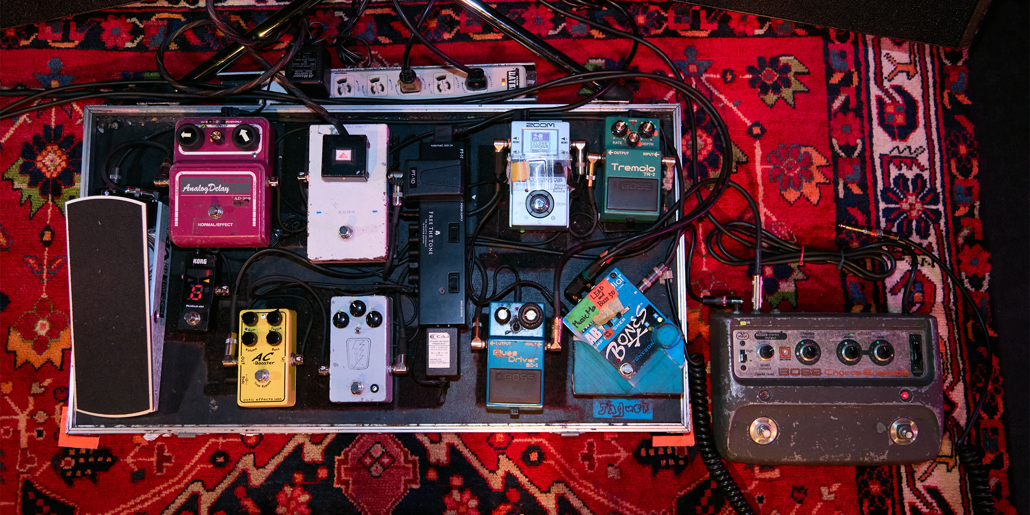 フジイケンジがThe Birthdayのツアー『Quattro×Quattro Tour’25』で使用したペダルボード