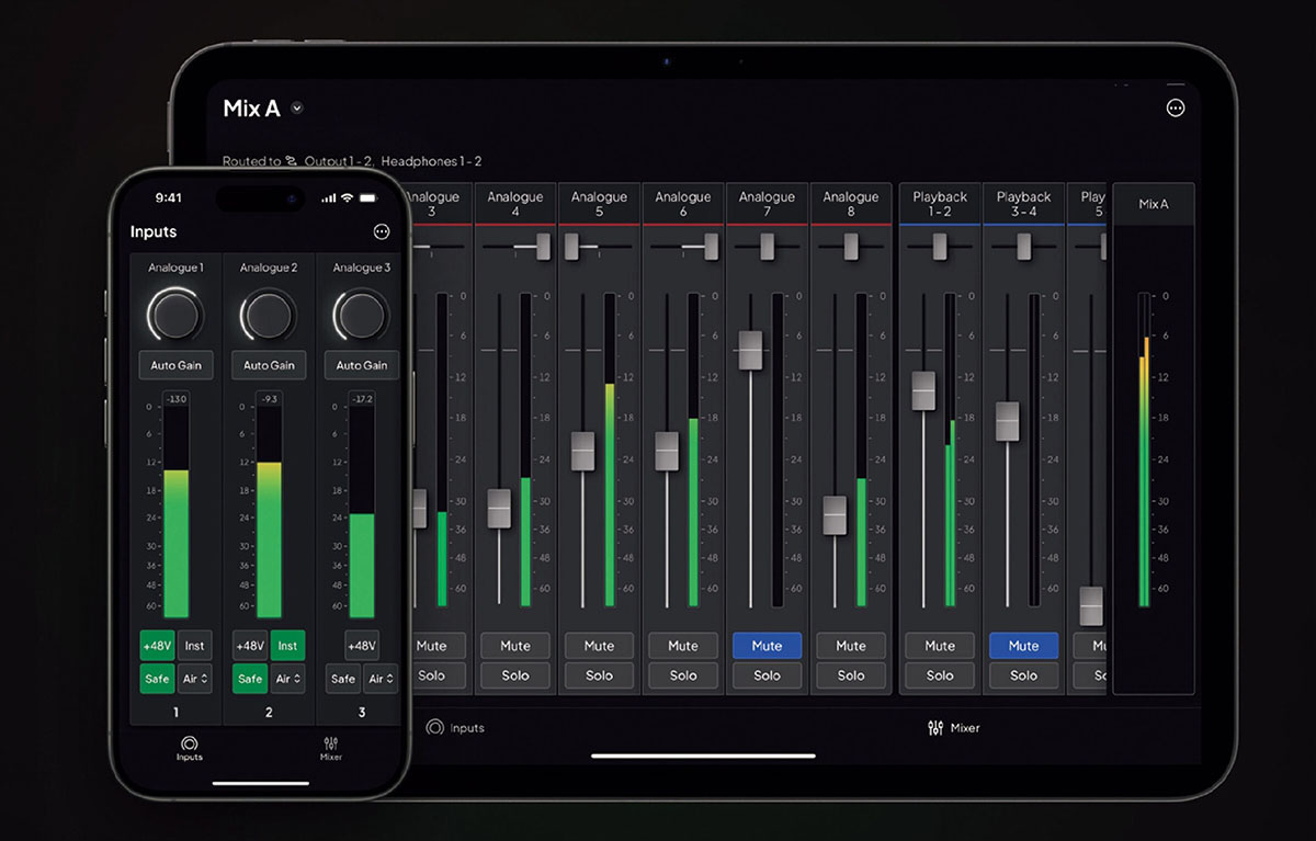 Focusrite Control 2の画面