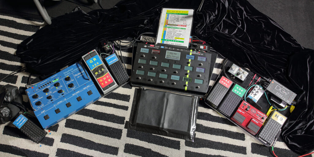 エイドリアン・ブリューがBEATの来日公演で使用したサウンド・システム