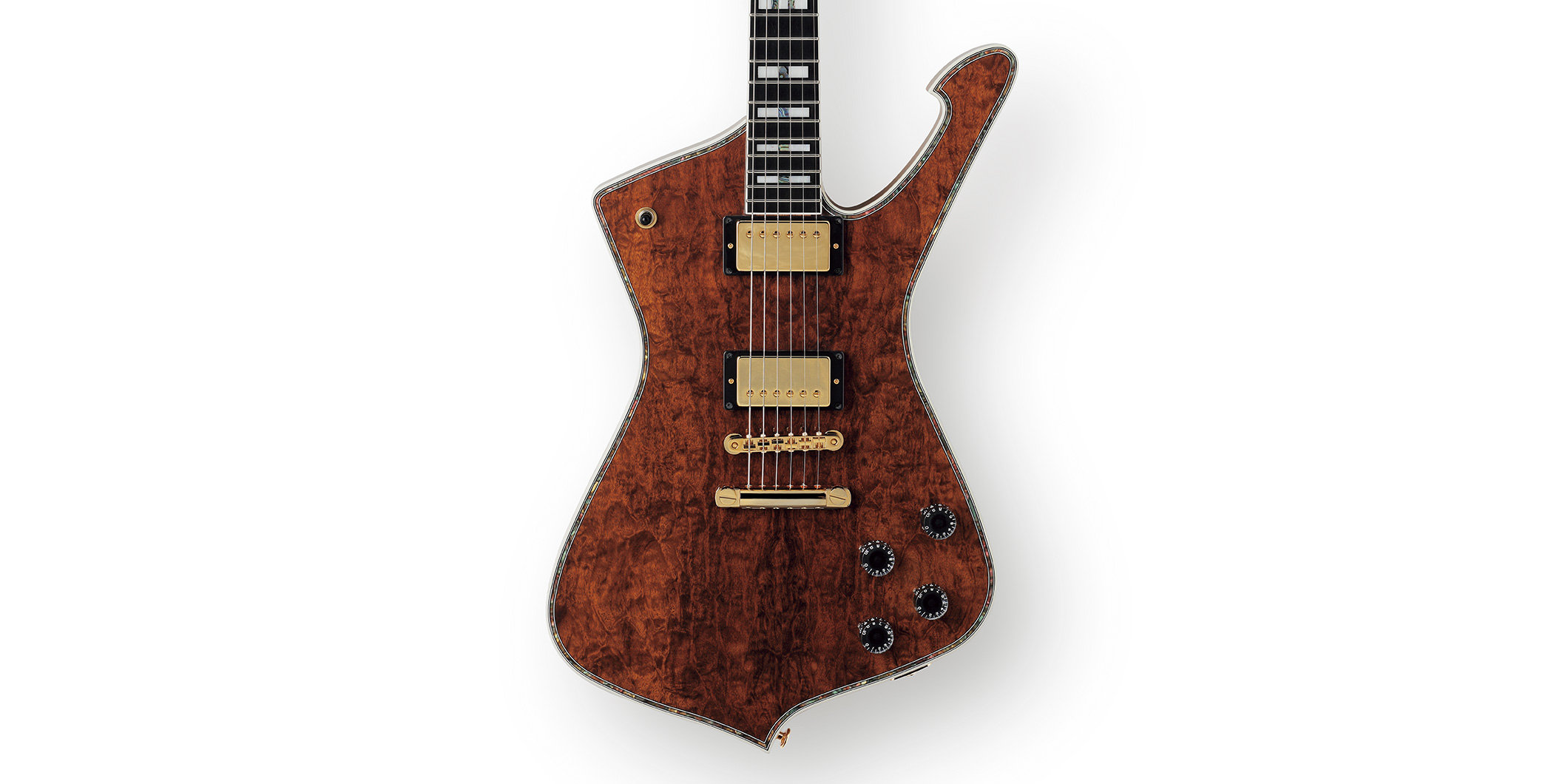 GRECO／GM-CST/IB/NAT〜個性的な杢目が魅力の国産変形ギターの新モデル