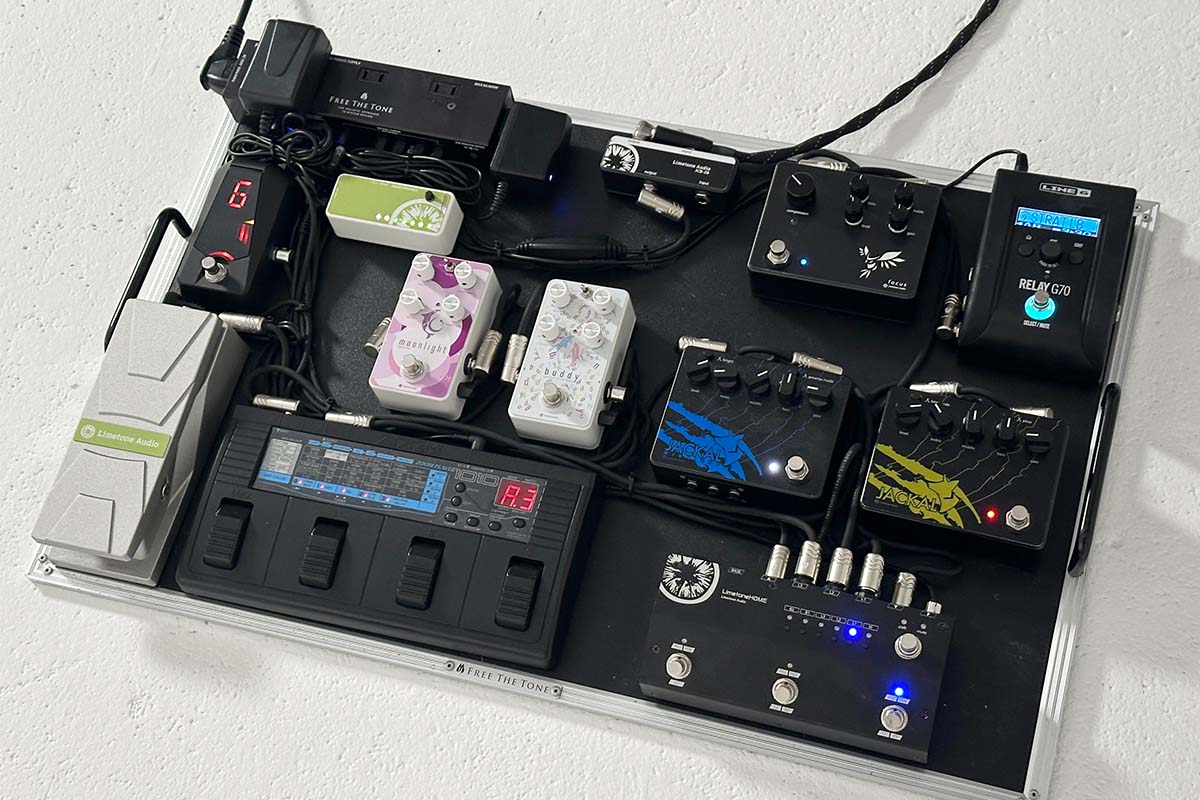 Limetone Audio / LimetoneHOME 3LBを使用したペダルボード