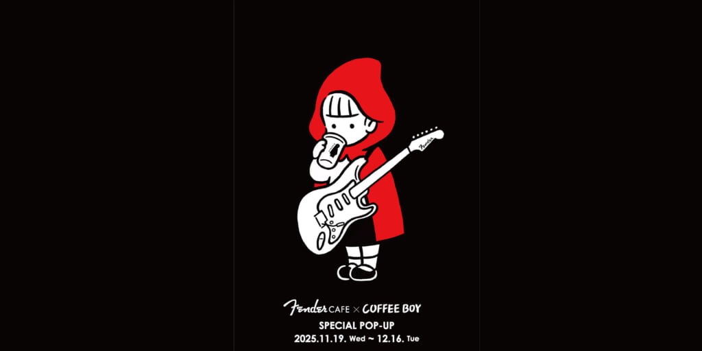 フェンダー旗艦店のFENDER CAFEが、人気イラストレーターCOFFEE BOYのポップアップを開催スペシャル・トーク＆ライブ・ドローイング・イベントも