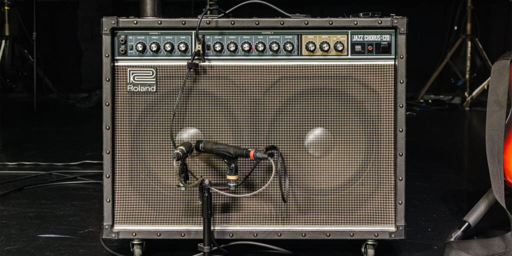 the cabsの再結成ツアーで高橋國光が使用したRoland JC-120