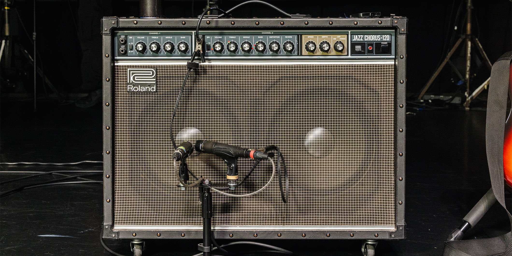 the cabsの再結成ツアーで高橋國光が使用したRoland JC-120