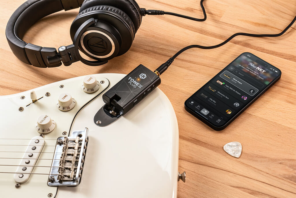 TONEX Plugとギターの使用イメージ