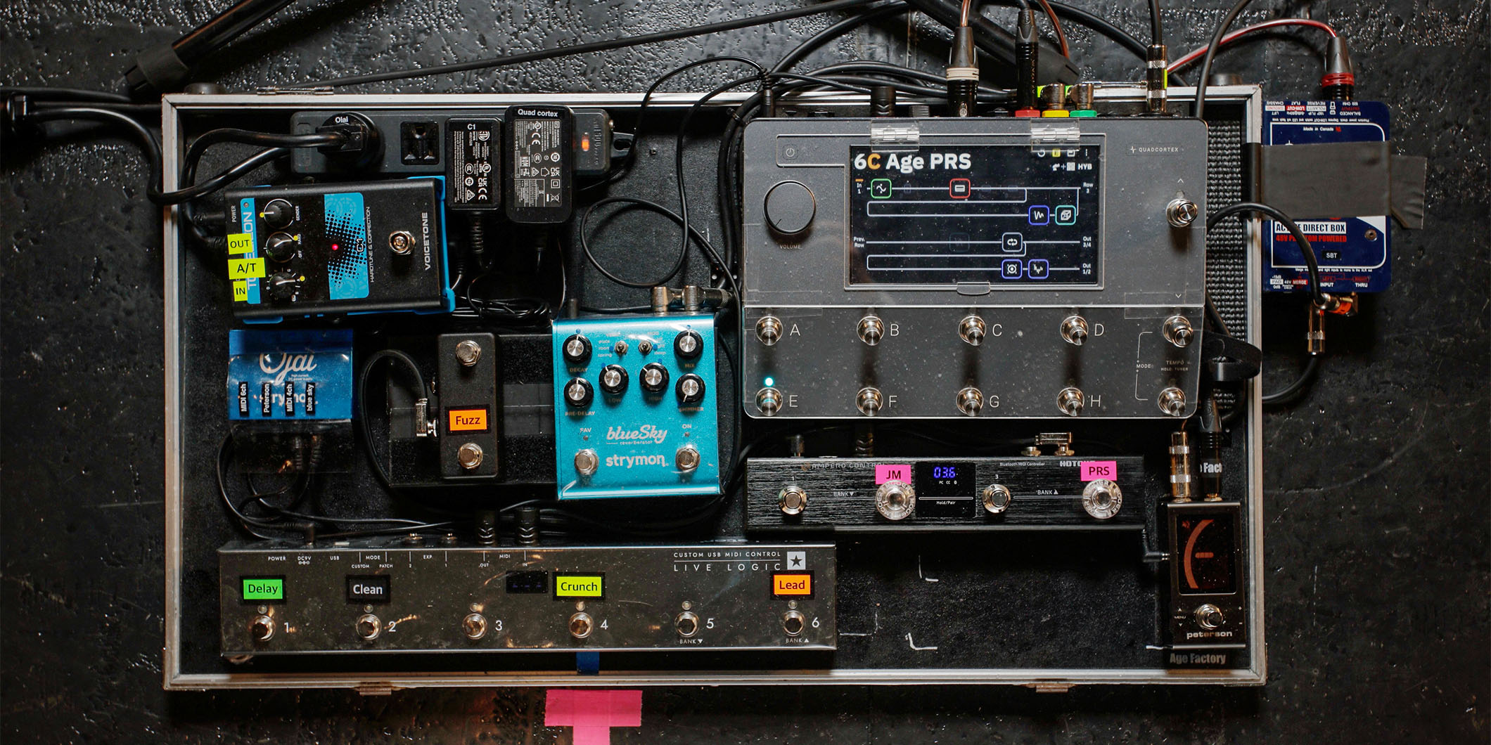 Age Factoryの清水英介がライブで使用するペダルボードを本人が解説！