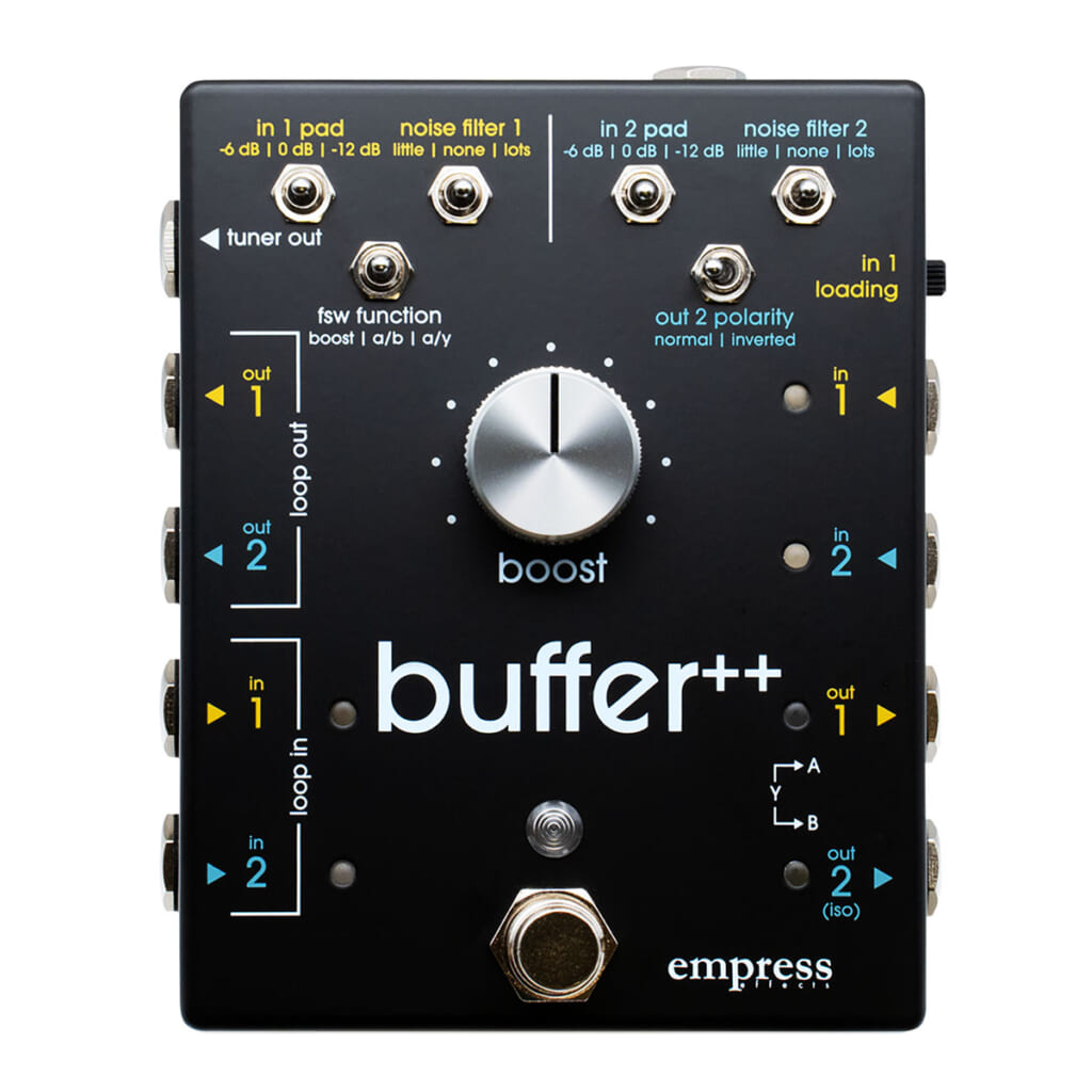 Empress Effectsより、バッファー・ペダルをさらに高機能化させた