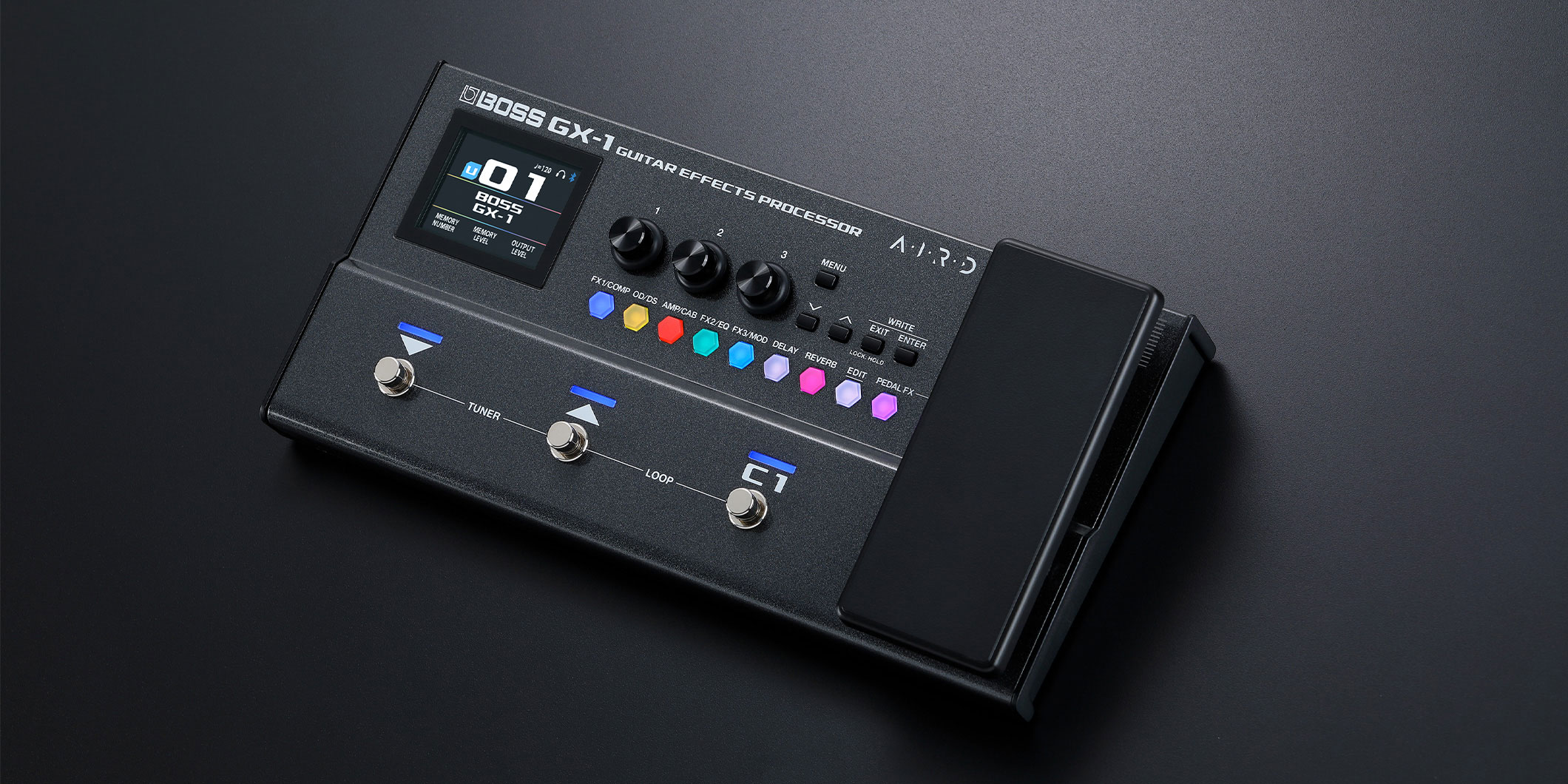 BOSSより、上位機種の高品位なサウンドと幅広い音作りを受け継いだコンパクトなマルチ・エフェクター“GX-1”が登場