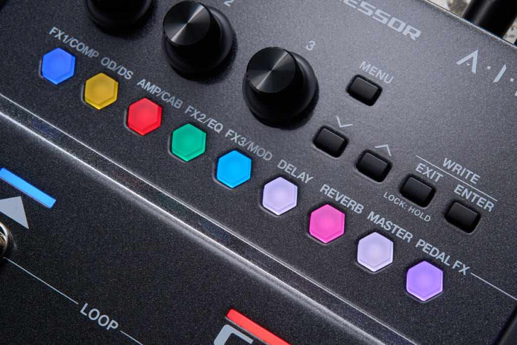 六角形のエフェクト・ボタン